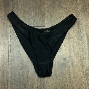 Aerie Cheekiest Bikini Bottoms Black S